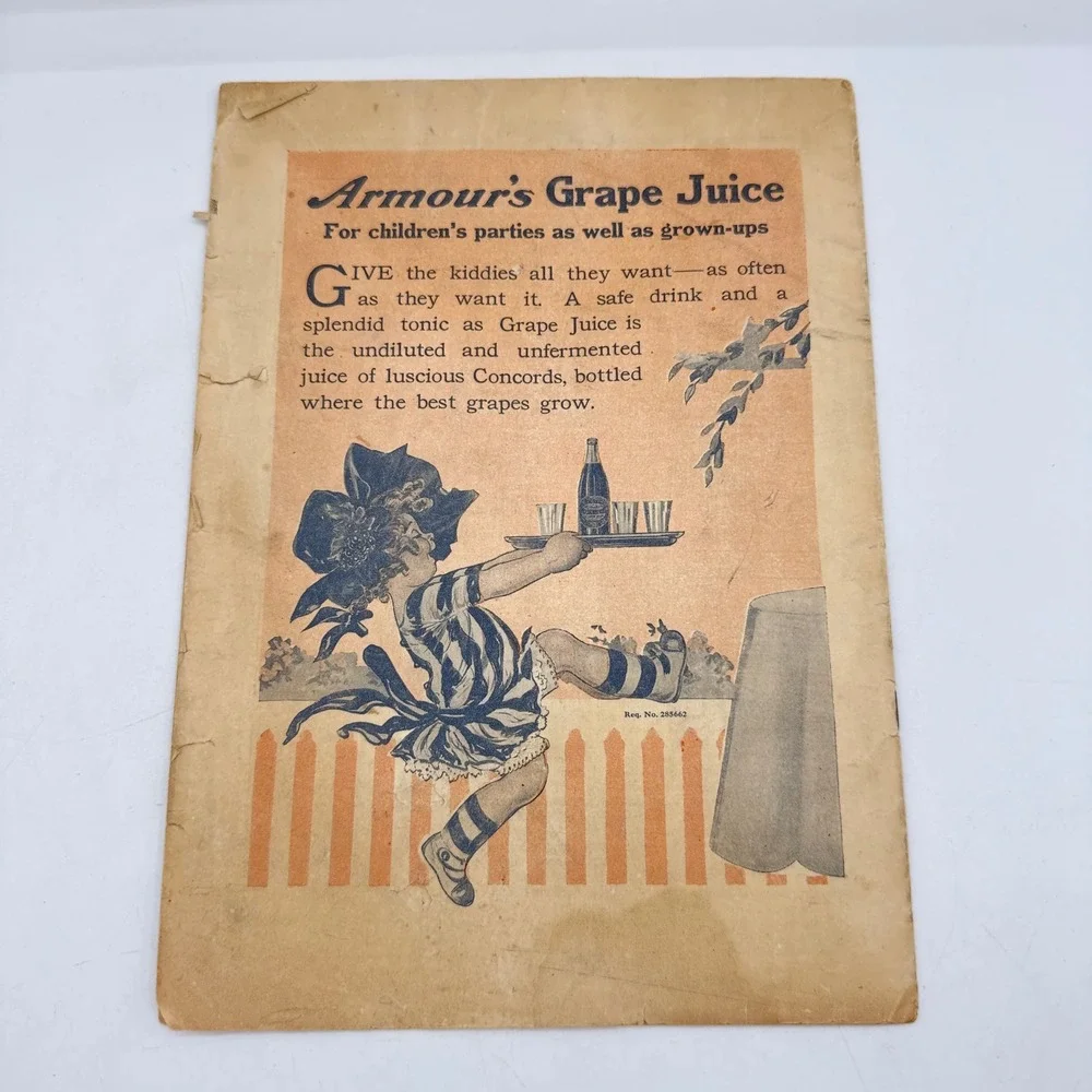 Armour's Monthly Cook Book Magazine August 1913 Vol II No 10 Tan Edwardian